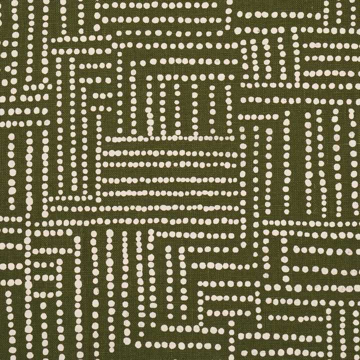 Schumacher Tessuti Coco Hand Screen Print Deco Interni