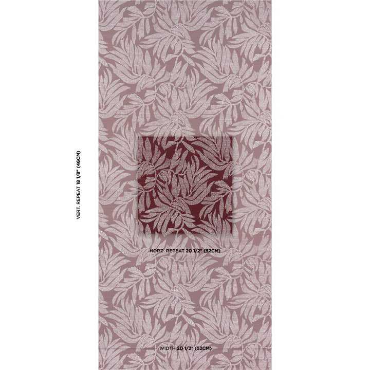 Schumacher Carta da Parati Tayrona Palm Mosaic Sisal Deco Interni