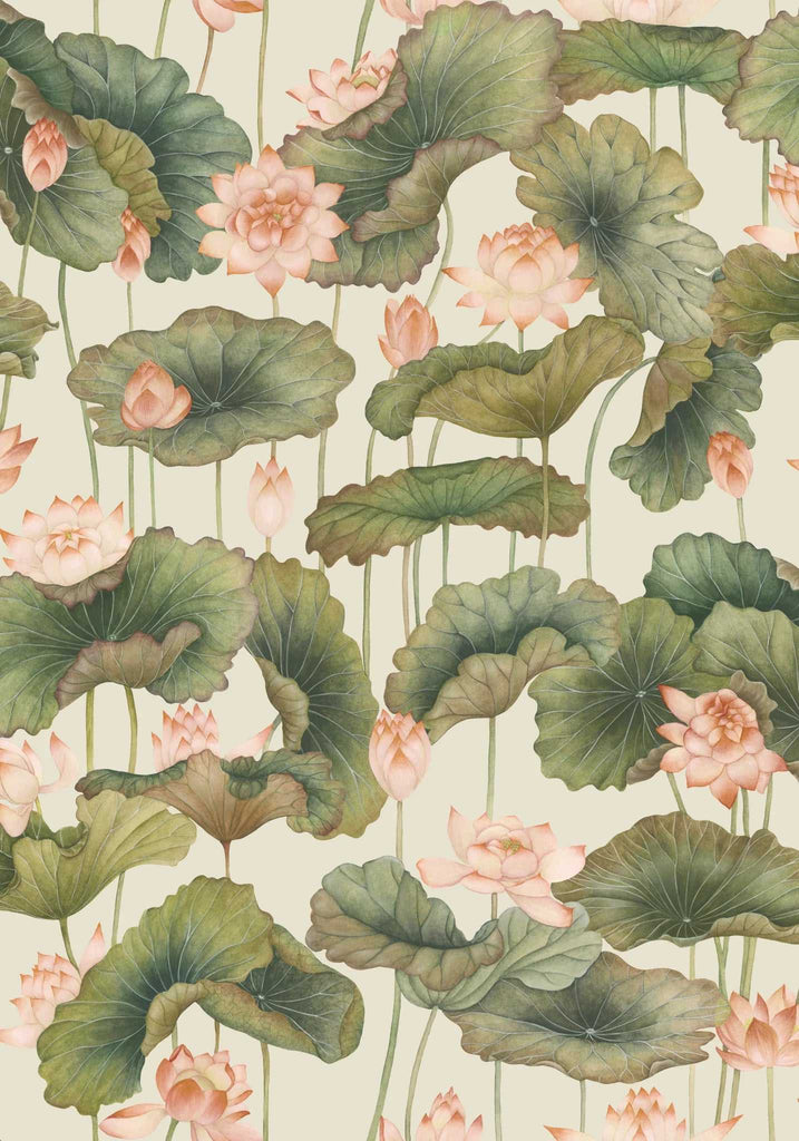 Cole & Son Carta da Parati Lily Lotus Deco Interni