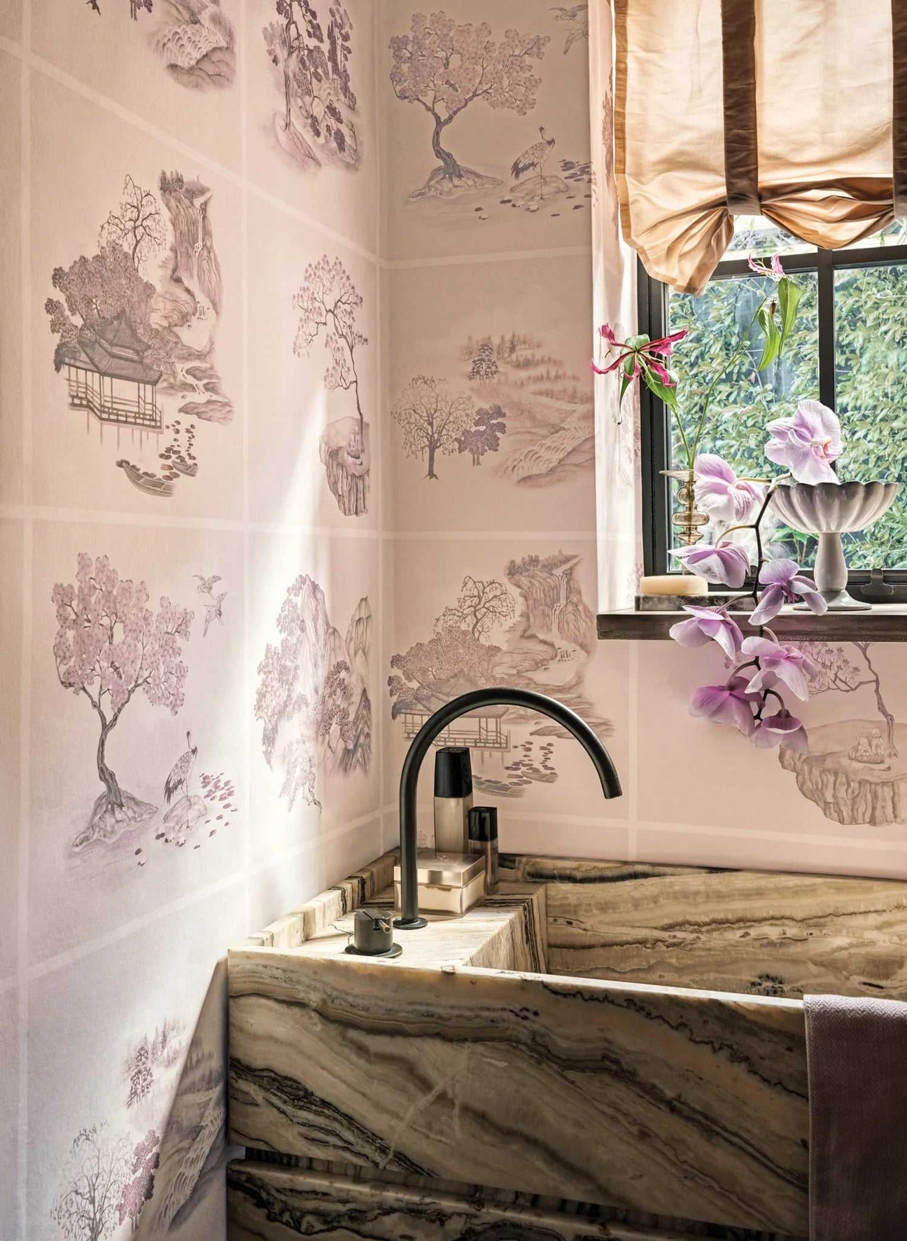 Cole & Son Carta da Parati Tile Toile Deco Interni