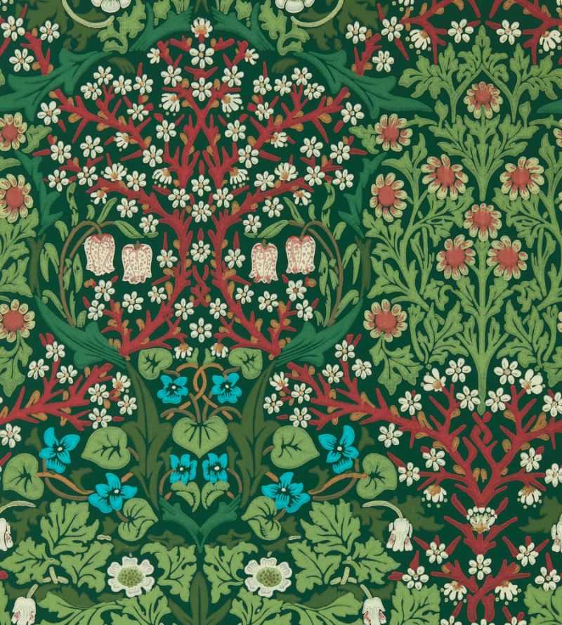 Morris & Co Carta da Parati Blackthorn Deco Interni