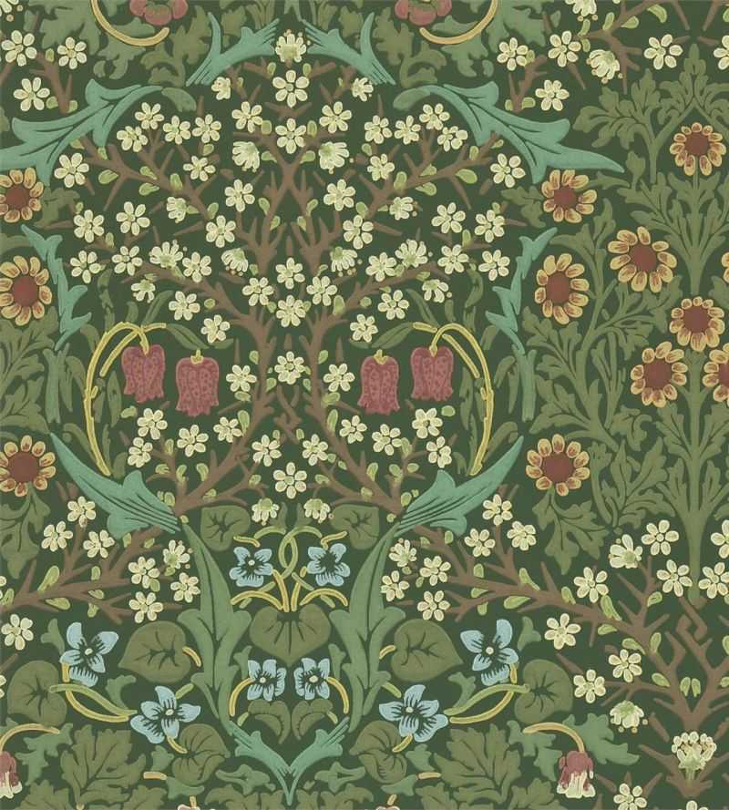 Morris & Co Carta da Parati Blackthorn Deco Interni