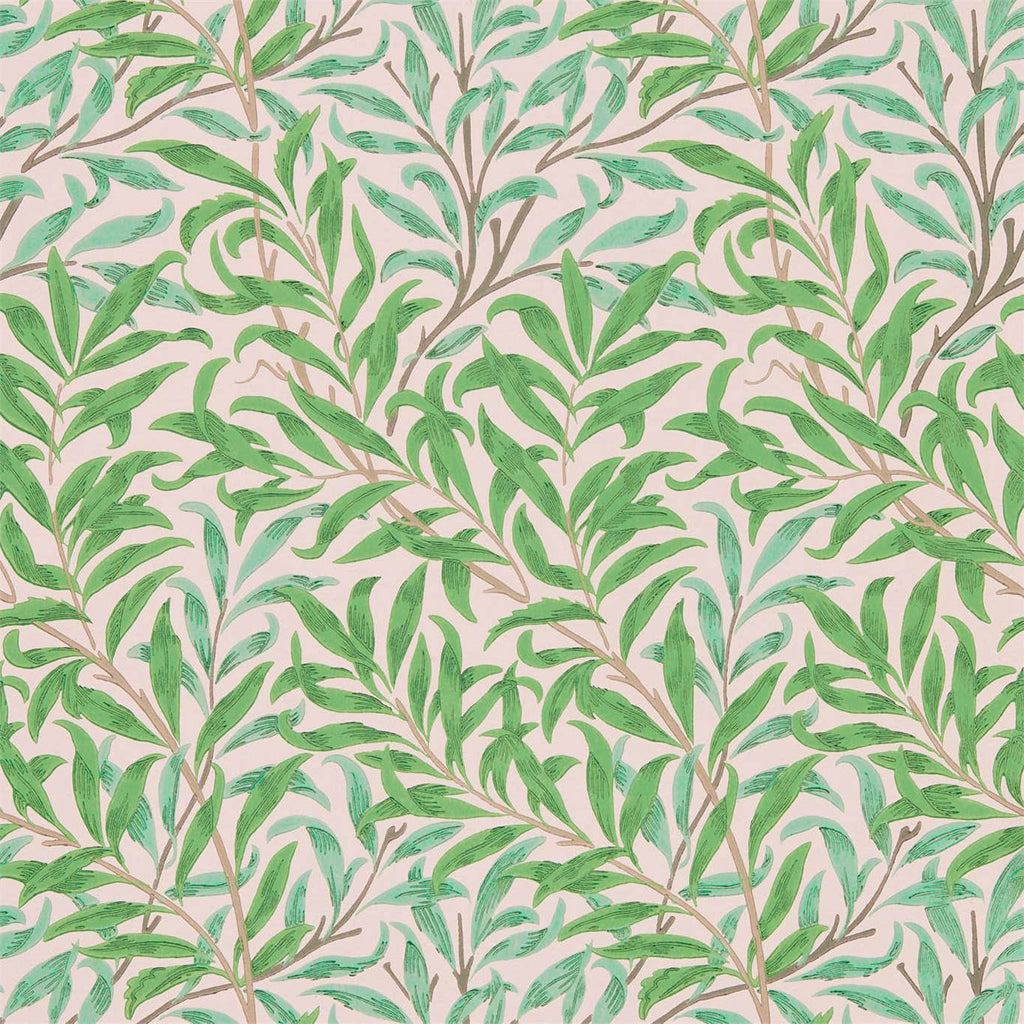 willow boughs pink/leaf green
